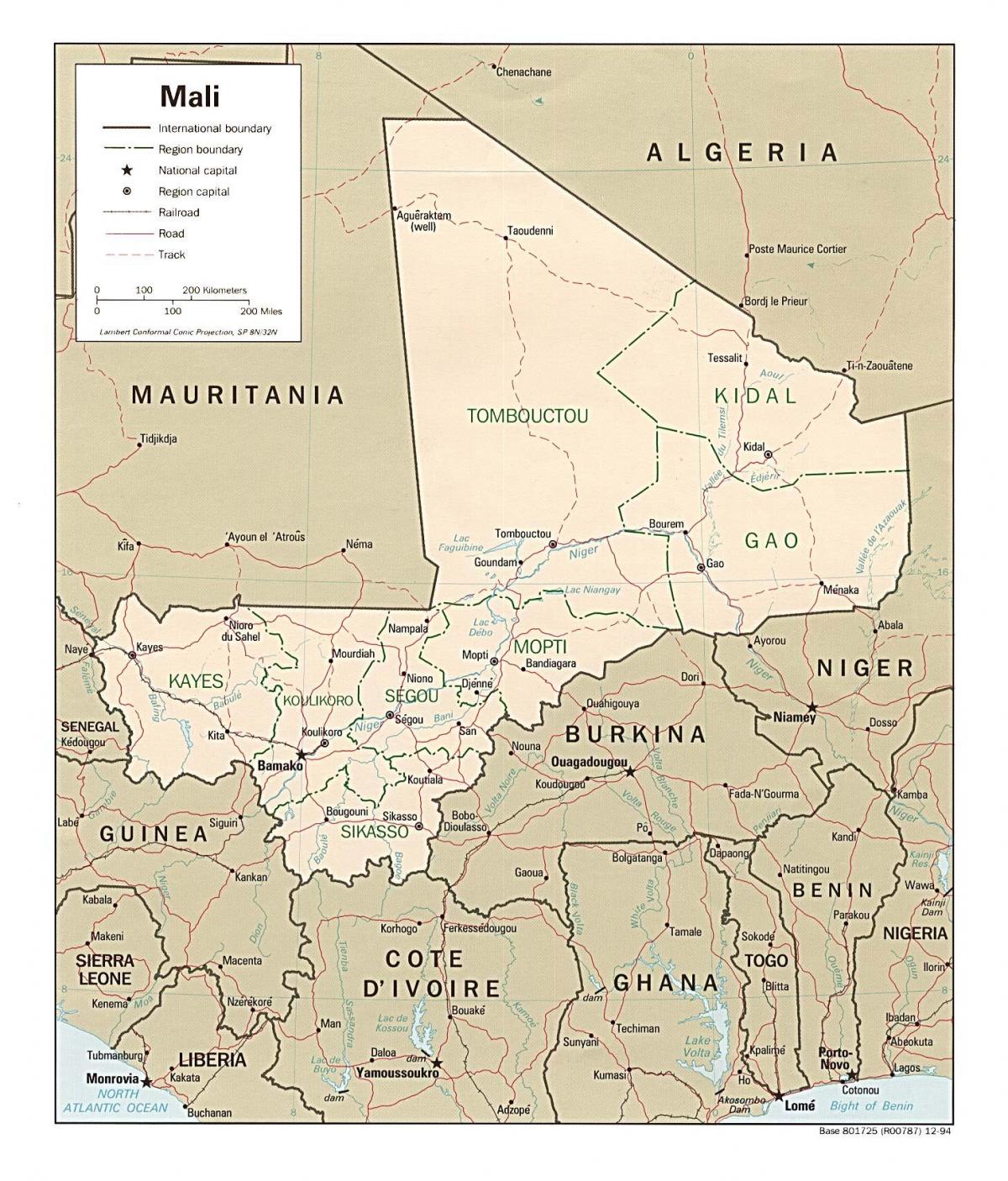 Kartta Mali maa